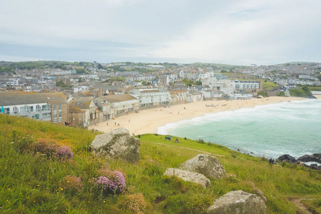 Porthmeor Beach. Cornwall, England