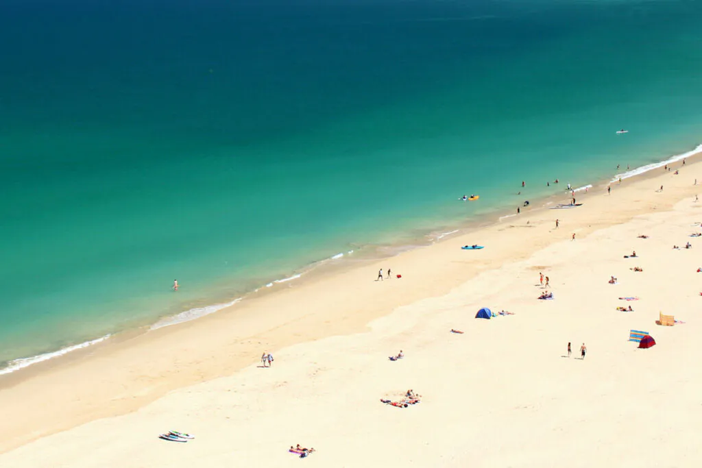 Carbis bay beach swimmers